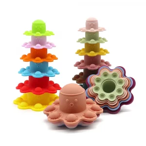 Jouet à empiler en silicone