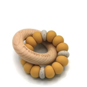 Anneau de dentition silicone bonbon _ Moutarde