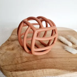 Balle en silicone de motricité et dentition Terracotta