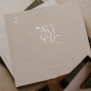 Livre de naissance Petit Amour Beige