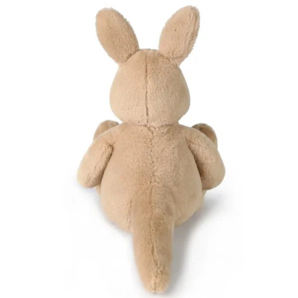 Peluche ultra douce kangourou & son bébé 50 cm – Beige - Image 3