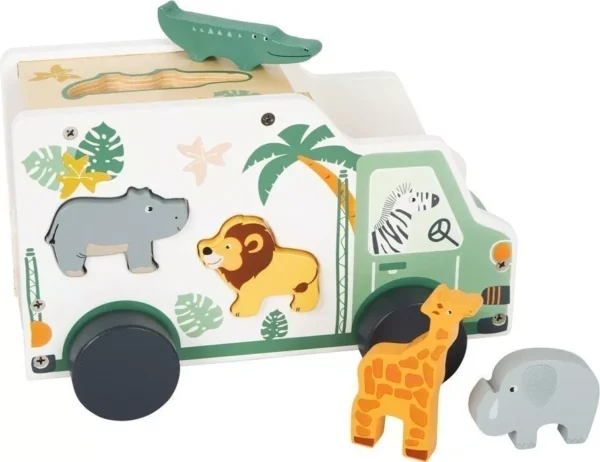 Camion formes et animaux en bois Safari