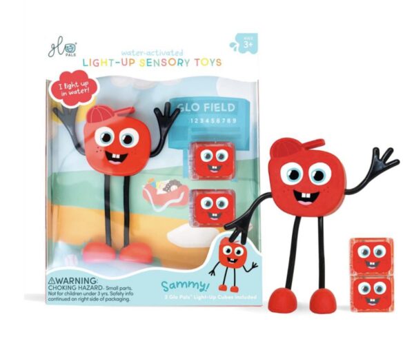 Cubes lumineux personnage Sammy rouge GLO Pals