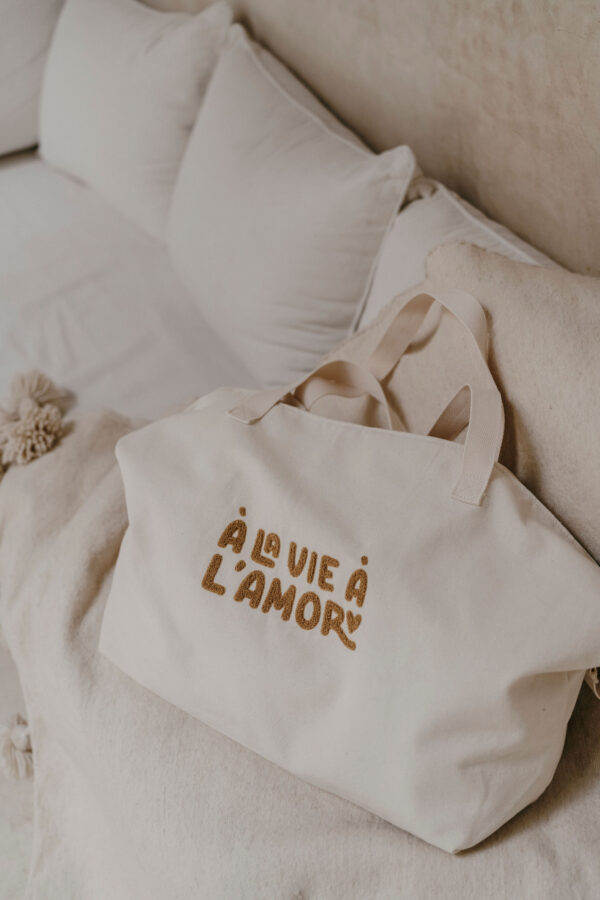 Sac cabas XL - À la vie à l’amor ( nouveau design) – Image 2