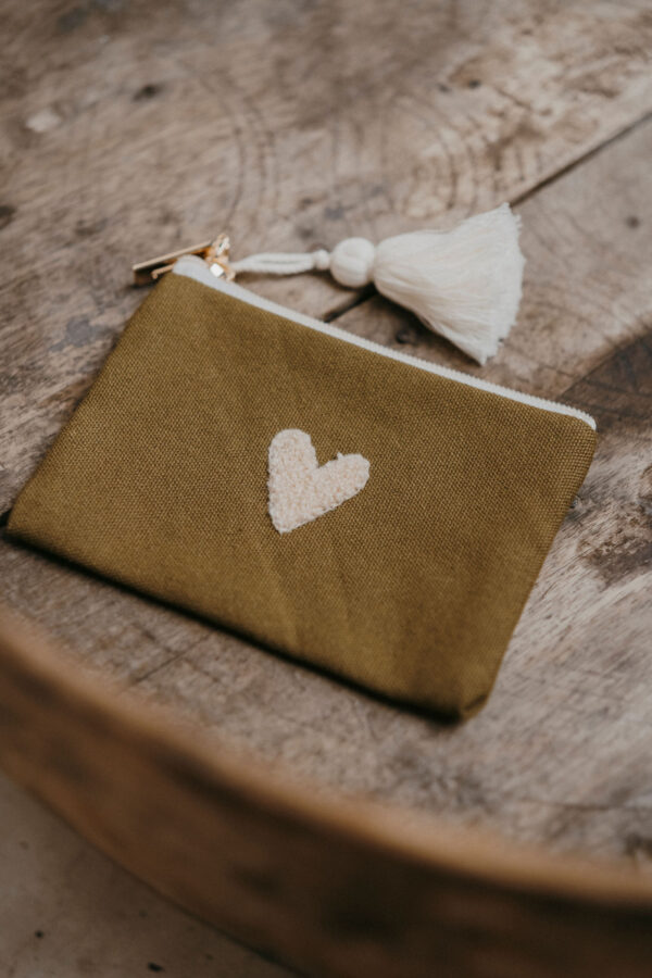 Porte-monnaie Love Olive