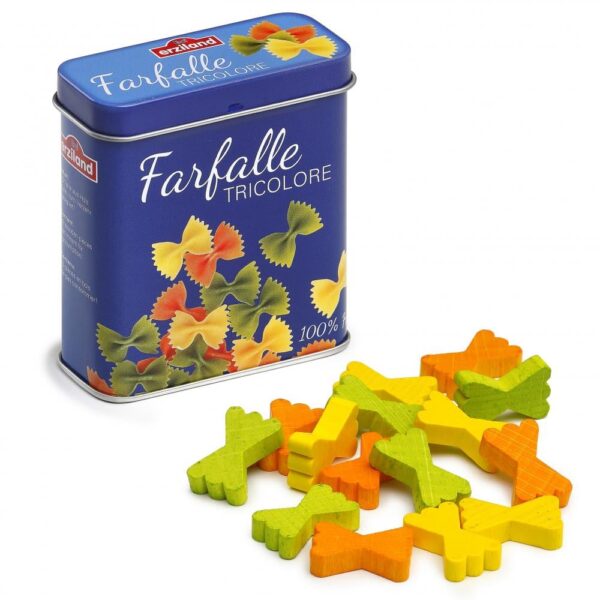 Boîte de pâtes Farfalle en bois Erzi