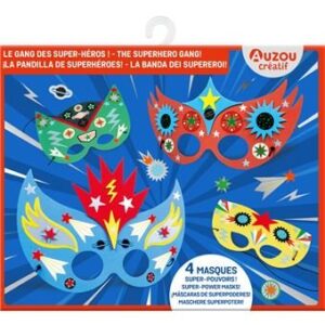 Masques à décorer - Le gang des super héros