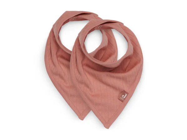 Bavoir bandana Basic Stripe Rosewood - 2 Unités