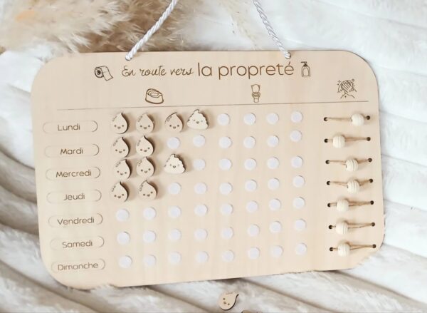 Tableau de motivation En route vers la propreté – Image 4