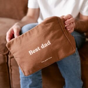 Trousse de toilette BEST DAD Marron