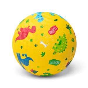 Ballon Dinosaures jaune en caoutchouc 13 cm