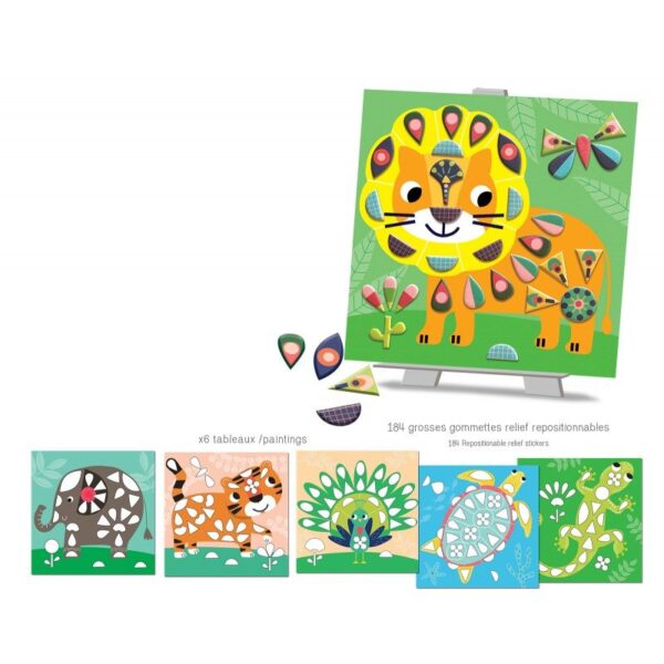 Gommettes repositionnables "dans ma savane" – Image 2