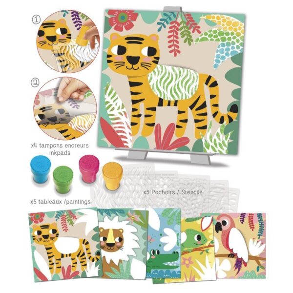Pochoirs motifs couleurs de la jungle – Image 2
