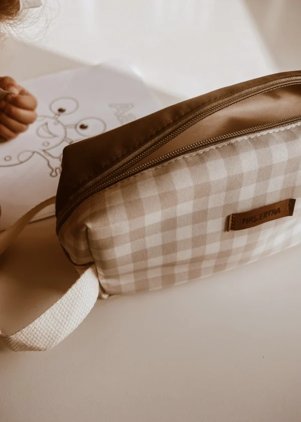 Trousse scolaire vintage square Mrs Ertha