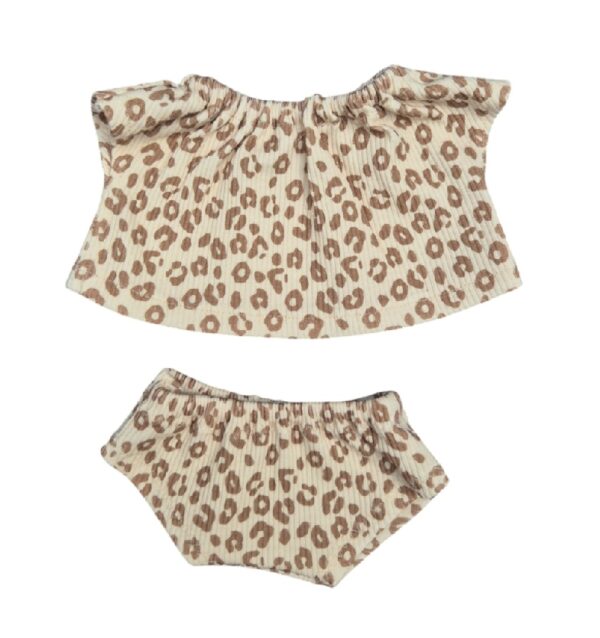 Ensemble 3 pièces léopard pour poupée – Image 4
