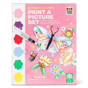 Peinture magique papillons et fleurs