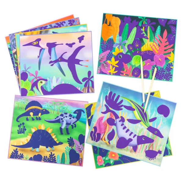 Cartes a gratter Scratch Art dinosaures – Image 4