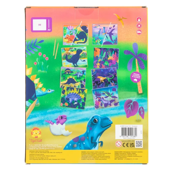 Cartes a gratter Scratch Art dinosaures – Image 7