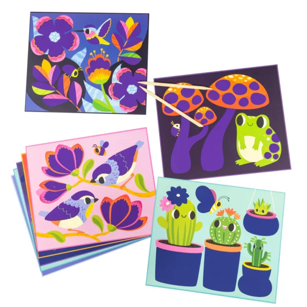 Cartes a gratter Scratch Art Jardin – Image 4