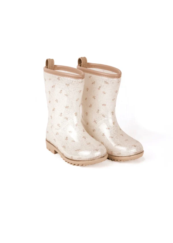 Bottes de pluie Mrs Ertha - Flower Buds paillettes PRÉCOMMANDE – Image 2
