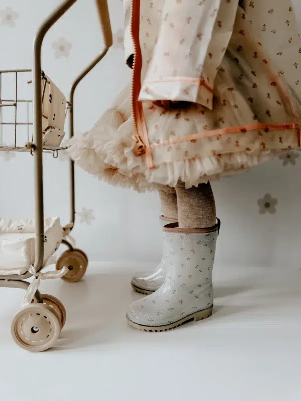 Bottes de pluie Mrs Ertha - Flower Buds paillettes PRÉCOMMANDE – Image 3