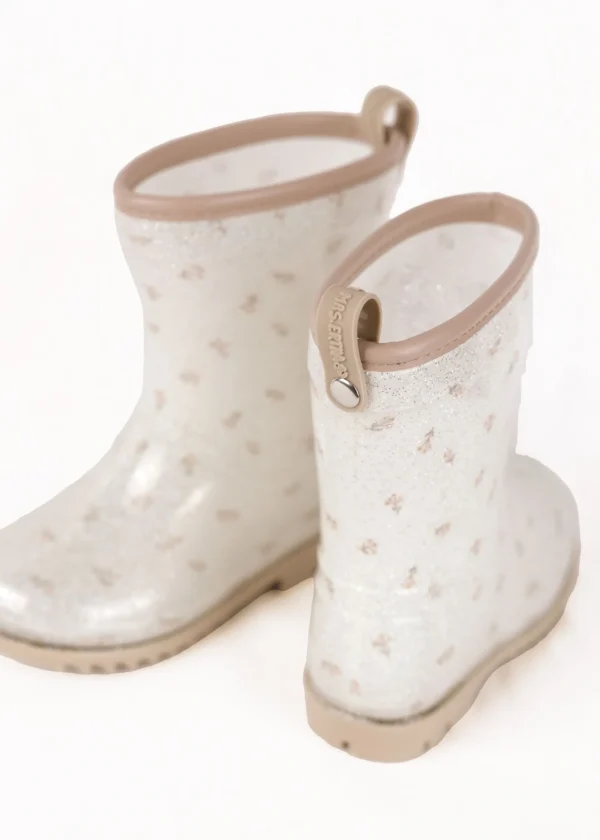 Bottes de pluie Mrs Ertha - Flower Buds paillettes PRÉCOMMANDE – Image 5