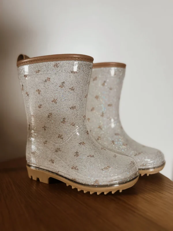 Bottes de pluie Mrs Ertha - Flower Buds paillettes PRÉCOMMANDE – Image 6