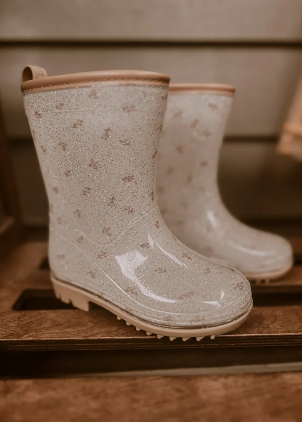 Bottes de pluie Mrs Ertha - Flower Buds paillettes PRÉCOMMANDE – Image 7