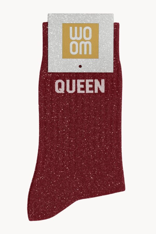 Chaussettes à Paillettes à Message "Queen" - Cheery Pop