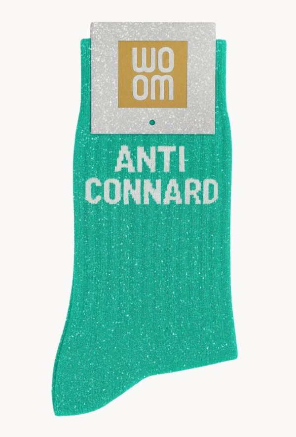 Chaussettes à Paillettes à Message "Anti Connard" - Green Queen