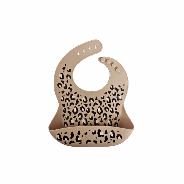 Bavoir en silicone Sauvage Léopard – Image 2