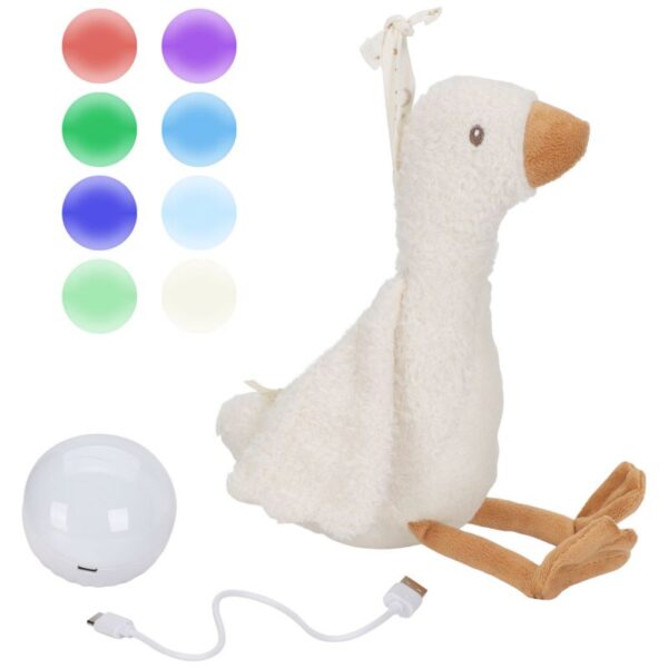 Peluche musicale et lumineuse Oie bruits blancs – Image 5