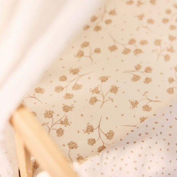 Drap-housse berceau Leafy Dreamy – Image 3