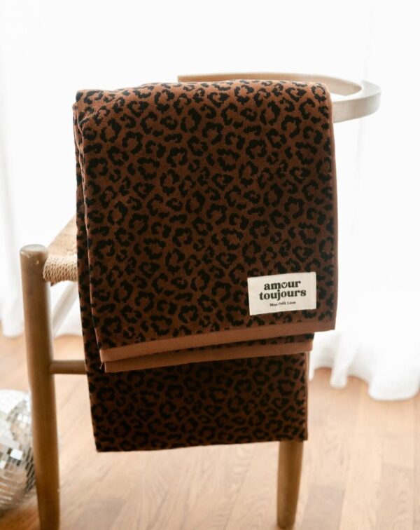 Serviette de bain léopard