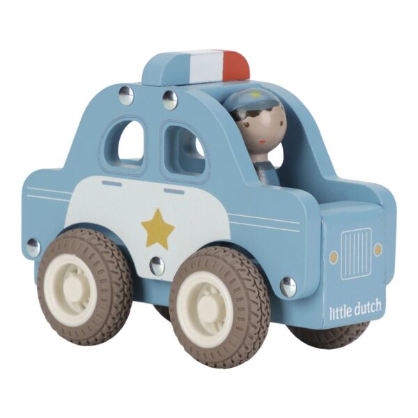 Voiture de police en bois FSC – Image 3