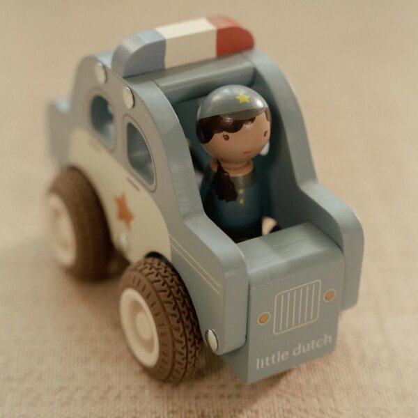 Voiture de police en bois FSC – Image 4