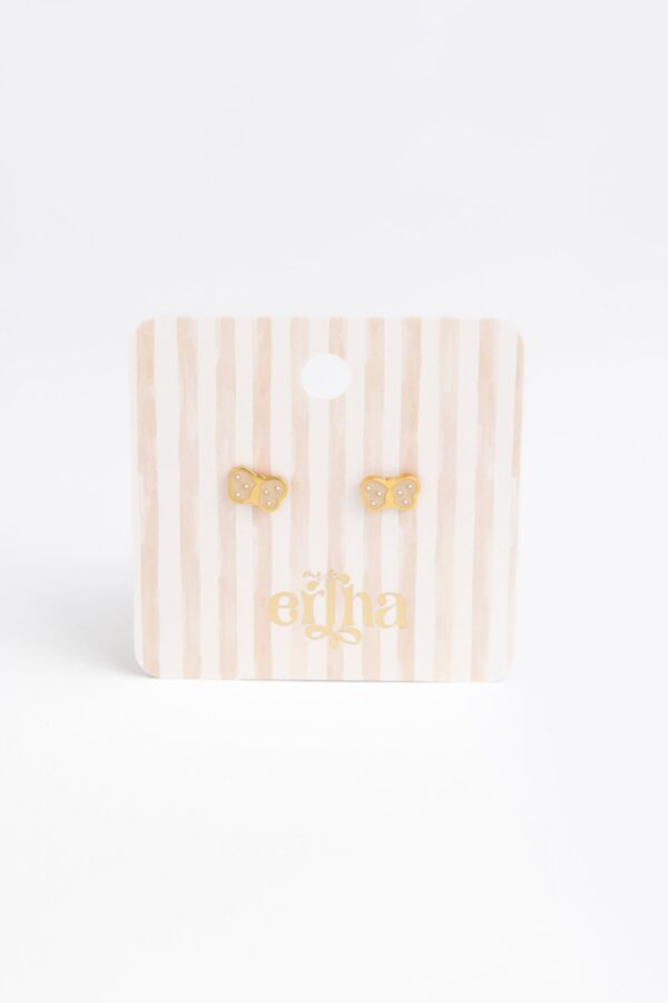 Boucles d’oreilles à tige Mini papillon – Image 2
