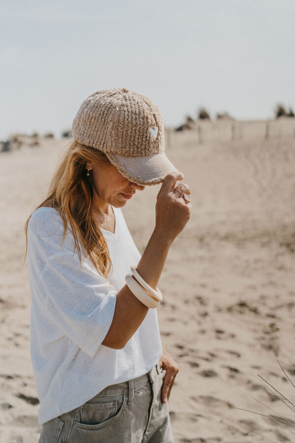 Casquette adulte Love Beige – Image 4