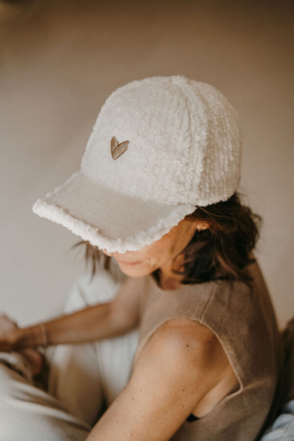 Casquette adulte Love Blanc