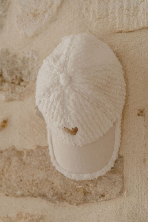 Casquette adulte Love Blanc – Image 3