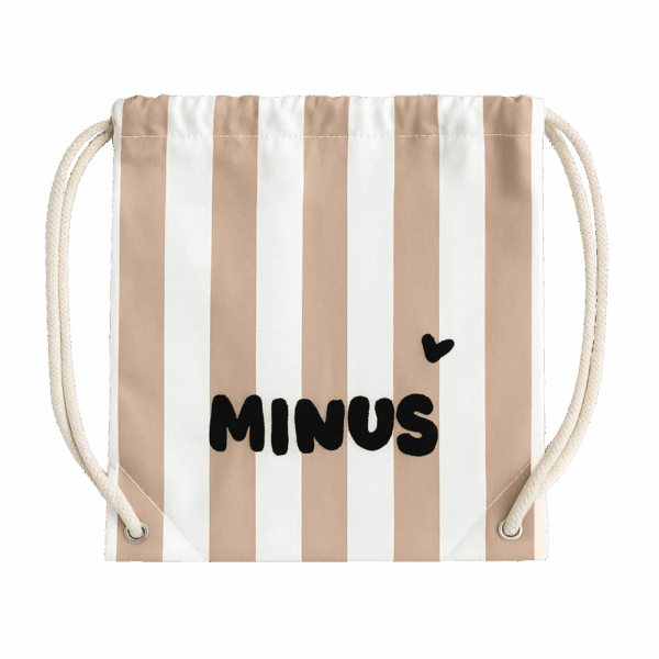 Sac à cordons « minus » rose – Image 2