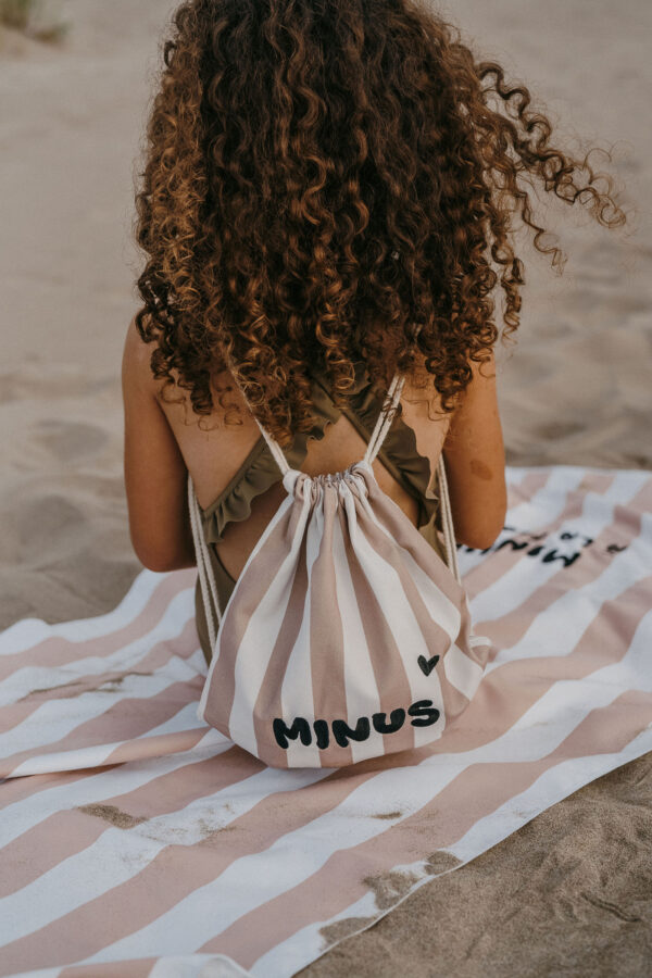 Sac à cordons « minus » rose