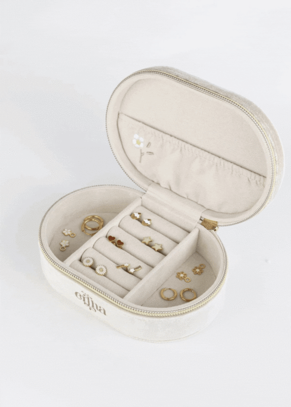 Coffret à bijoux broderie marguerite
