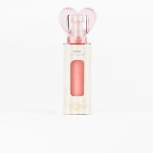 Brillant à lèvres végétalien aromatisé fraise - Rose pailleté