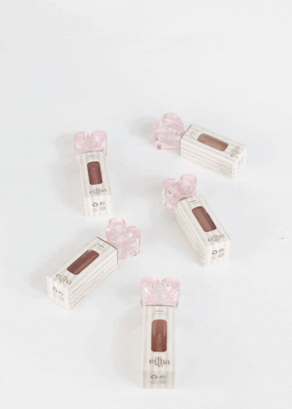 Brillant à lèvres végétalien aromatisé fraise - Rose Nude – Image 2