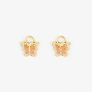 Charms papillons pailletés (lot de 2)