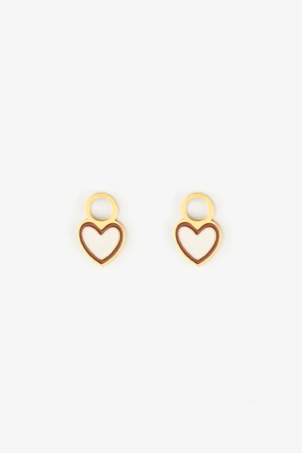 Charms duo Coeur (lot de 2)