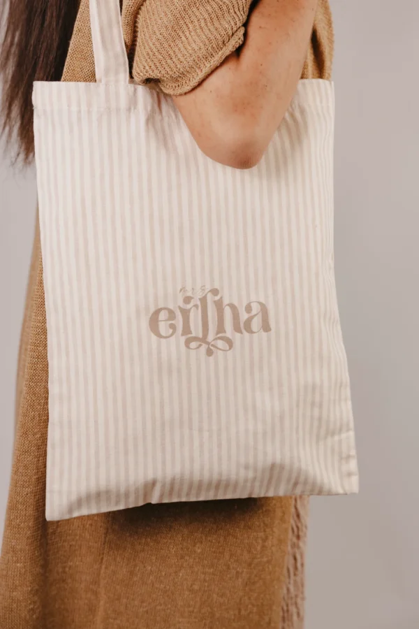 Sac tote bag rayures Mrs Ertha