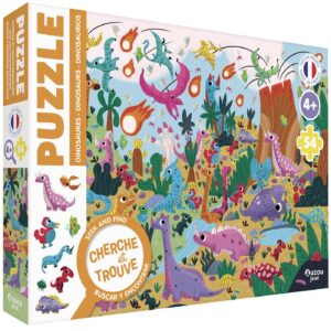 Puzzle cherche et trouve - Les dinosaures