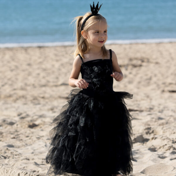 Déguisement Robe cygne noir 5/7 ans